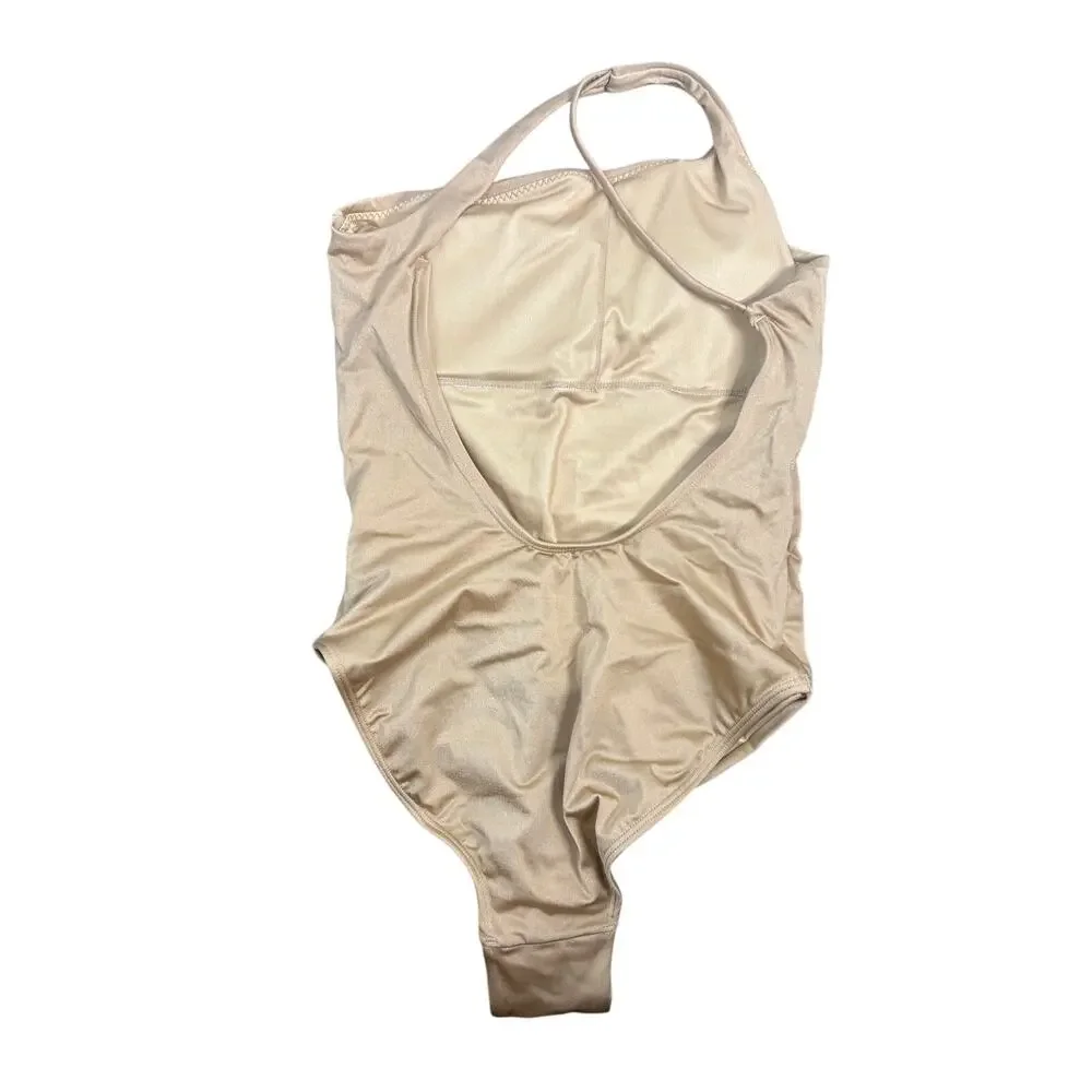 Peixoto One Shoulder One Piece Swimsuit Shimmer Metallic Beach Resort Pool XS